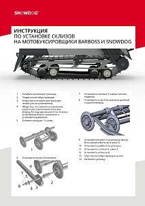 Склизы Standard SNOWDOG SPORT (2021) в сборе комплект 2 шт