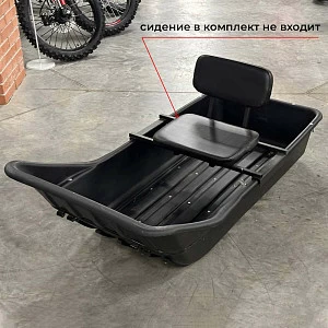 Сани-волокуши 1430 с отбойником с накладками с дышлом 400 мм.