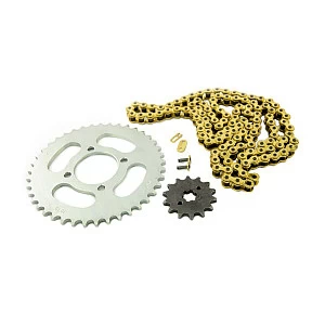 Комплект (приводная цепь+звезды) 420-120L/420-14/420-41 KMC Альфа/дельта