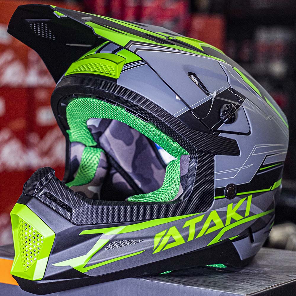 Шлем кроссовый ATAKI SC-18 BLAZE детский