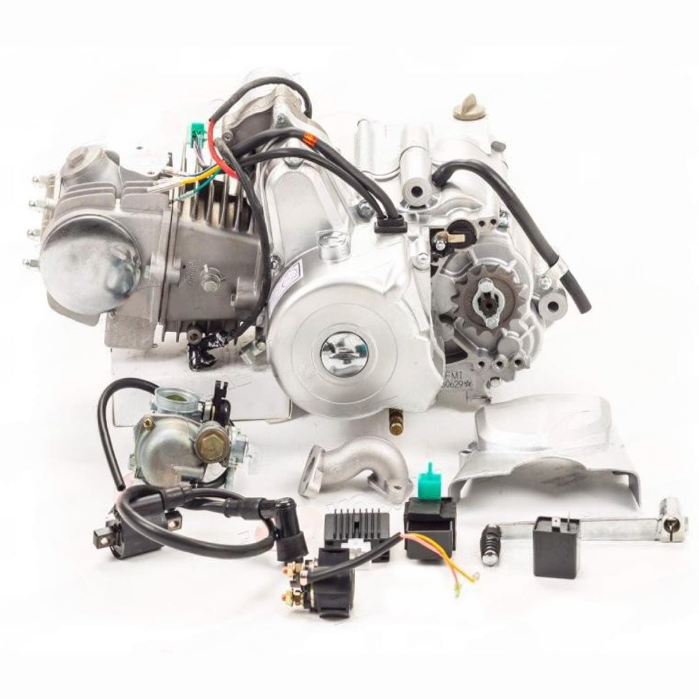 Двигатель 125см3 152FMI (52.4x55.5) полуавтомат, 3ск+реверс, верхний стартер