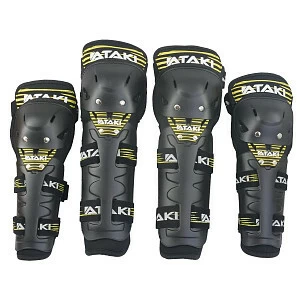 Комплект защиты локтя и колена ATAKI AT-106 (черн/желт)