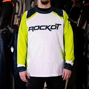 Джерси для мотокросса ROCKOT #12 (бел/желт/черн, XL)