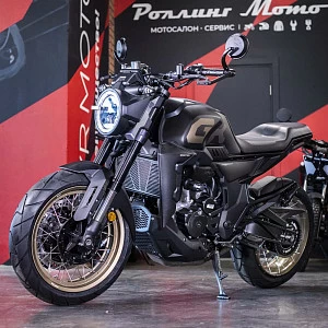 Мотоцикл ZONTES ZT350-GK (4T ZT184MP EFI) 17/17 (2023 г.) ПТС (черный/золотой)
