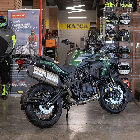 Мотоцикл Benelli TRK 502X (темно-зеленый глянцевый) 2026г.