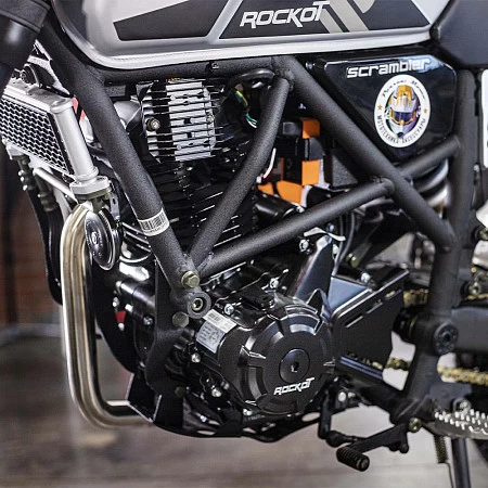 >!<Мотоцикл дорожный ROCKOT SCRAMBLER (серый)