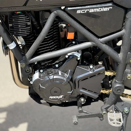 Мотоцикл дорожный ROCKOT SCRAMBLER (черный глянцевый)