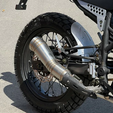 Мотоцикл дорожный ROCKOT SCRAMBLER (черный глянцевый)