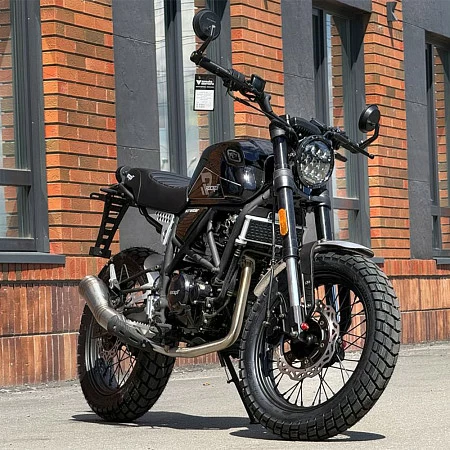 Мотоцикл дорожный ROCKOT SCRAMBLER (черный глянцевый)