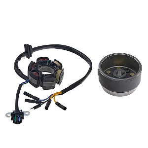 Генератор в сборе двиг. YX150 см3 (WD150) эл. стартер  SM-PARTS