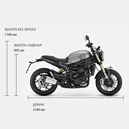 Мотоцикл Benelli Leoncino 800 (зеленый/черный)